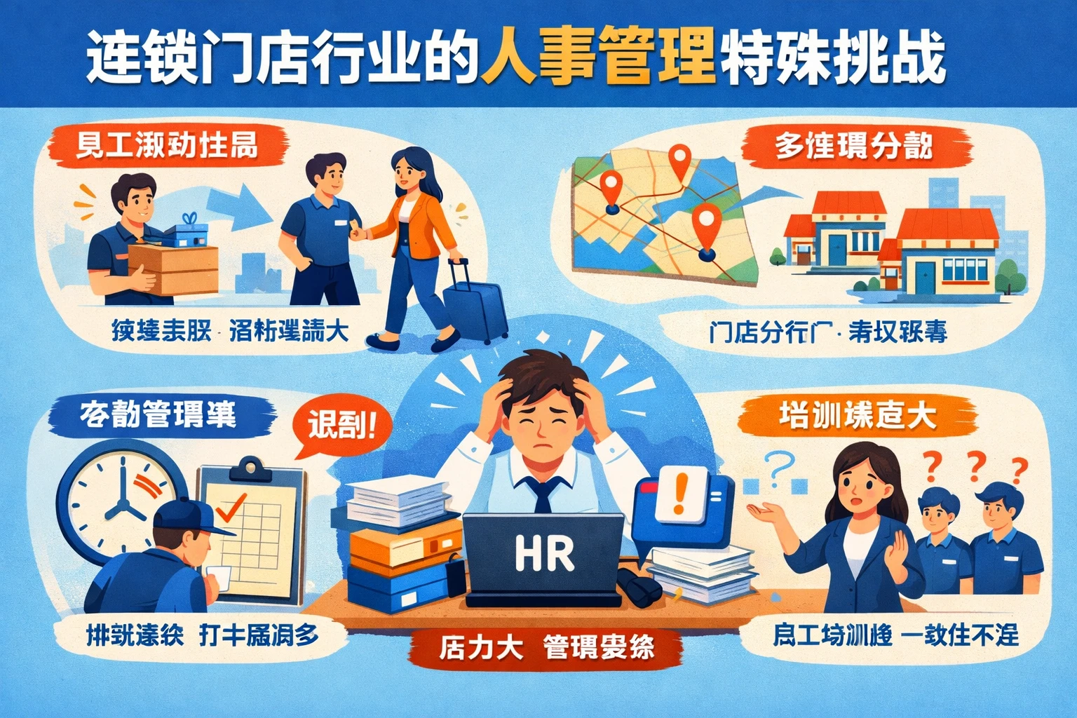 连锁门店行业的人事管理特殊挑战