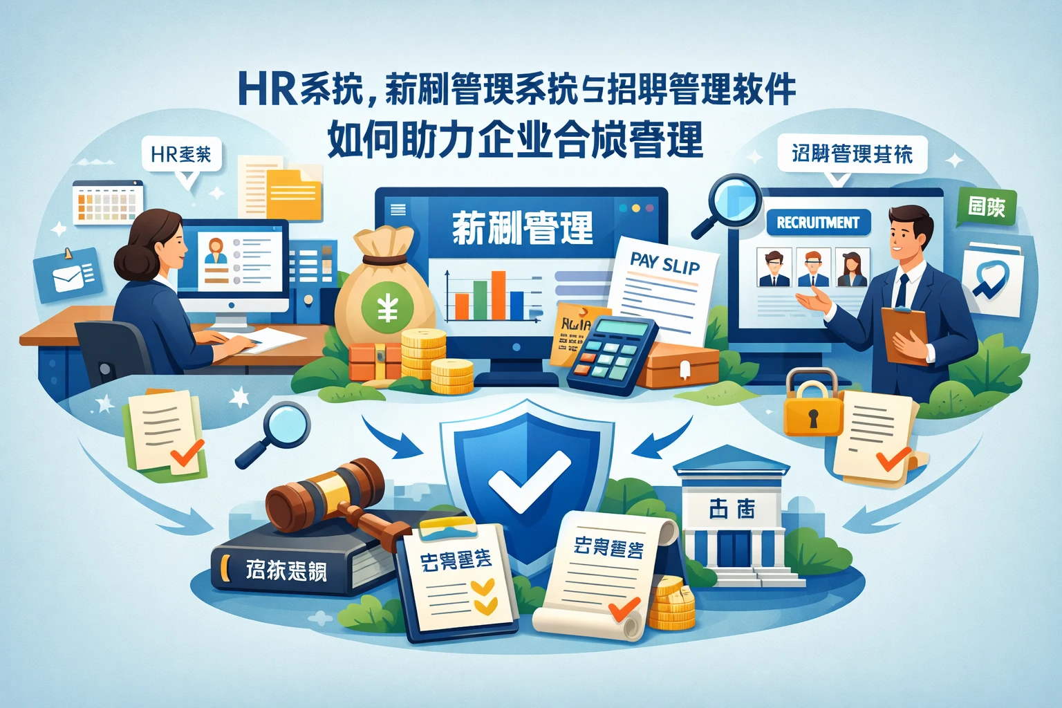 HR系统、薪酬管理系统与招聘管理软件如何助力企业合规管理