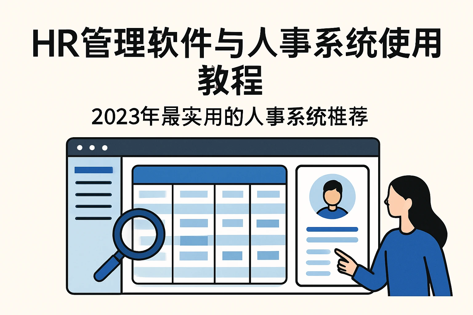 HR管理软件与人事系统使用教程：2023年最实用的人事系统推荐