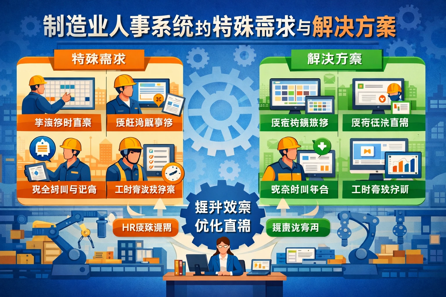制造业人事系统的特殊需求与解决方案