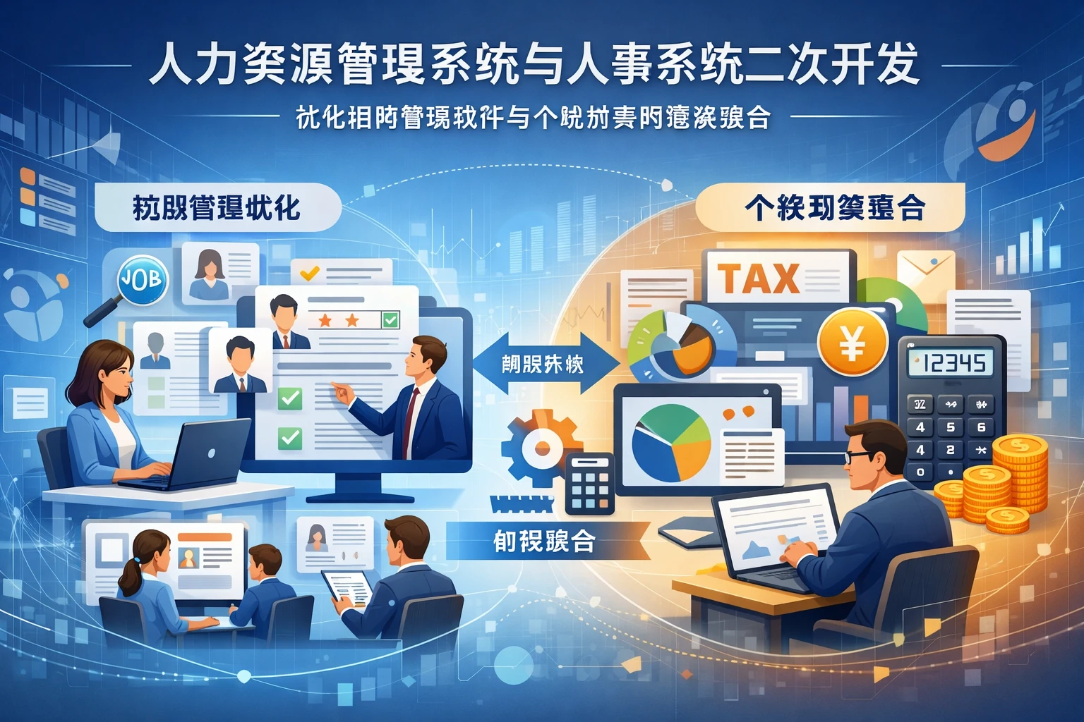 人力资源管理系统与人事系统二次开发：优化招聘管理软件与个税测算的高效整合