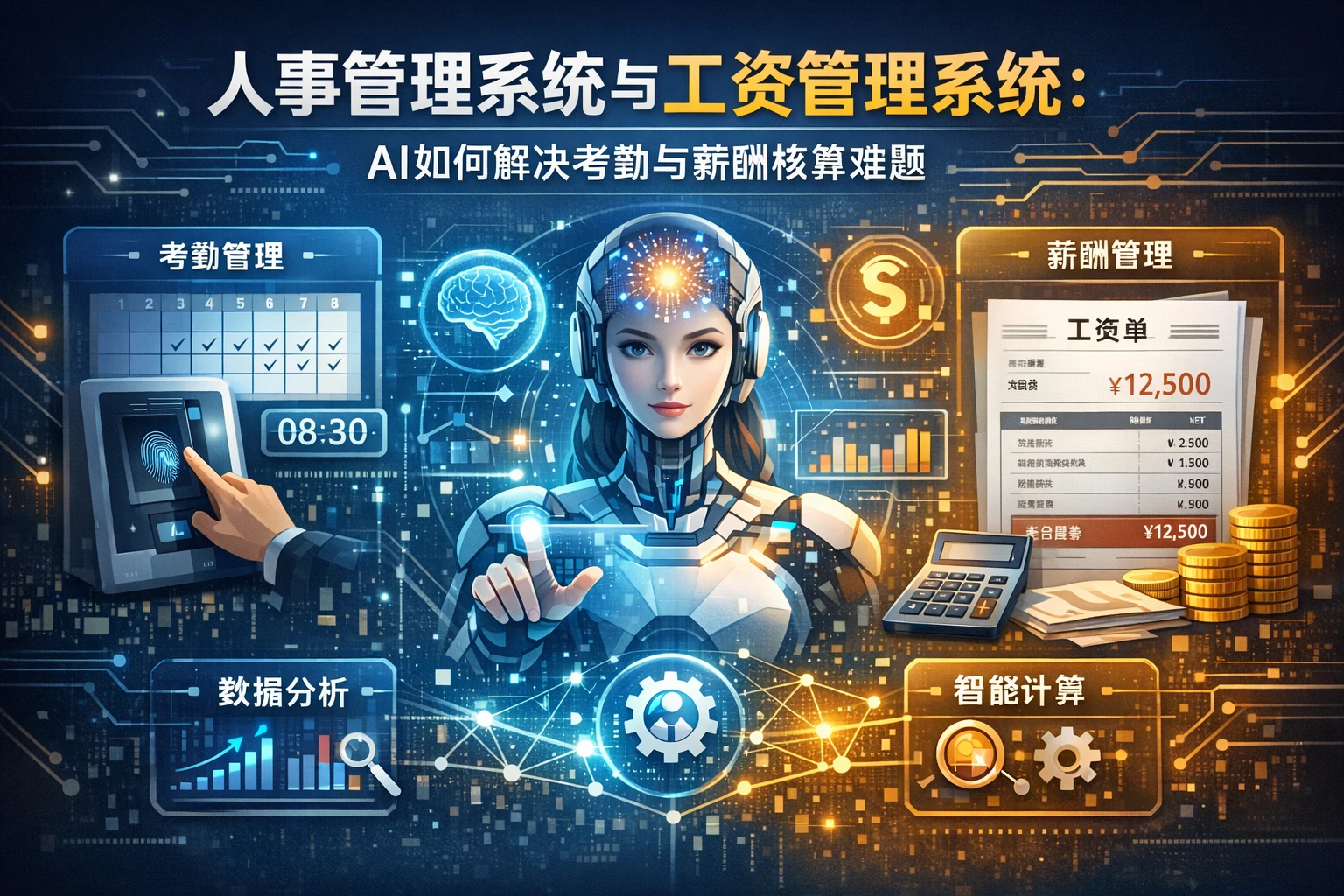 人事管理系统与工资管理系统:AI如何解决考勤与薪酬核算难题
