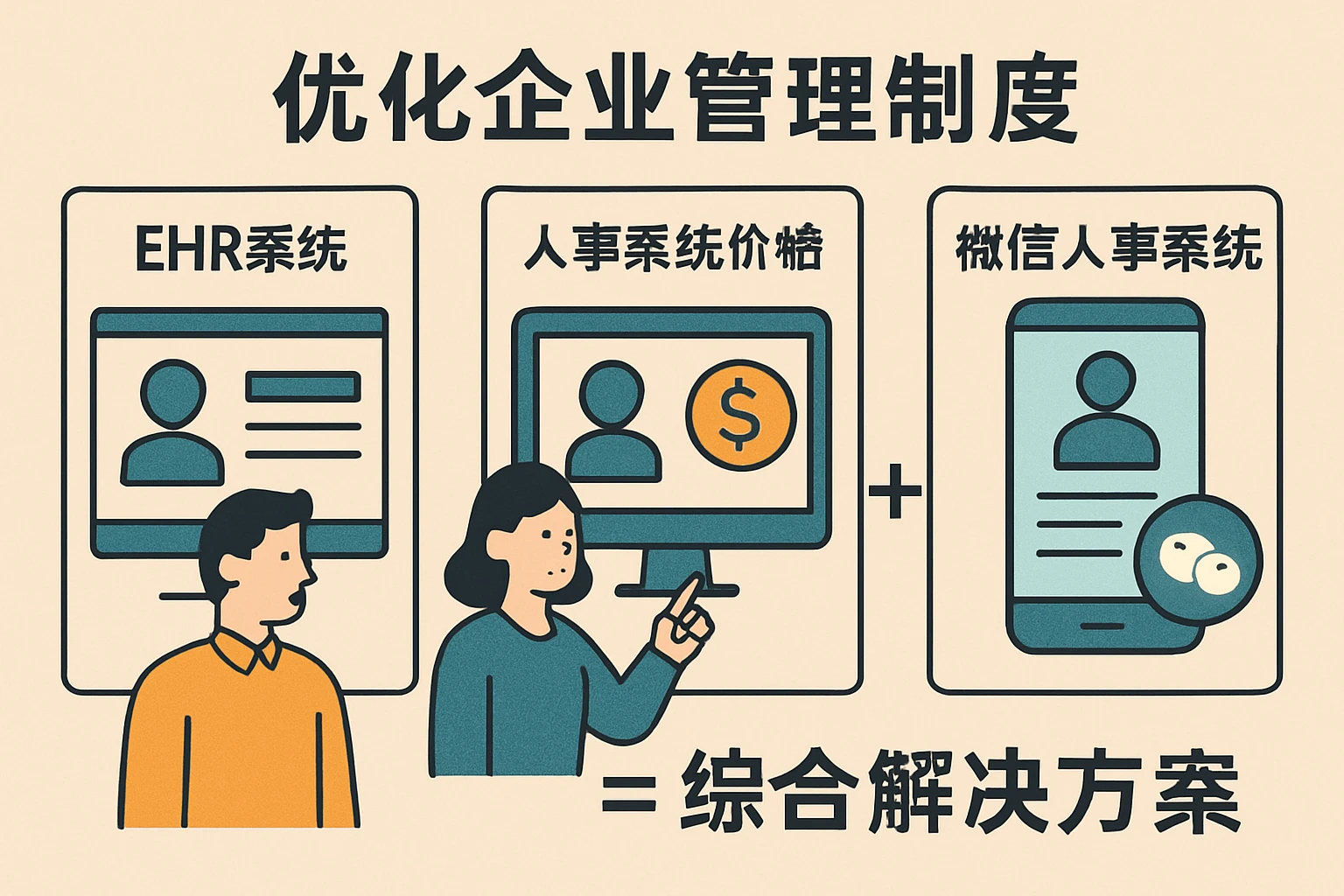 优化企业管理制度:EHR系统、人事系统价格与微信人事系统的综合解决方案