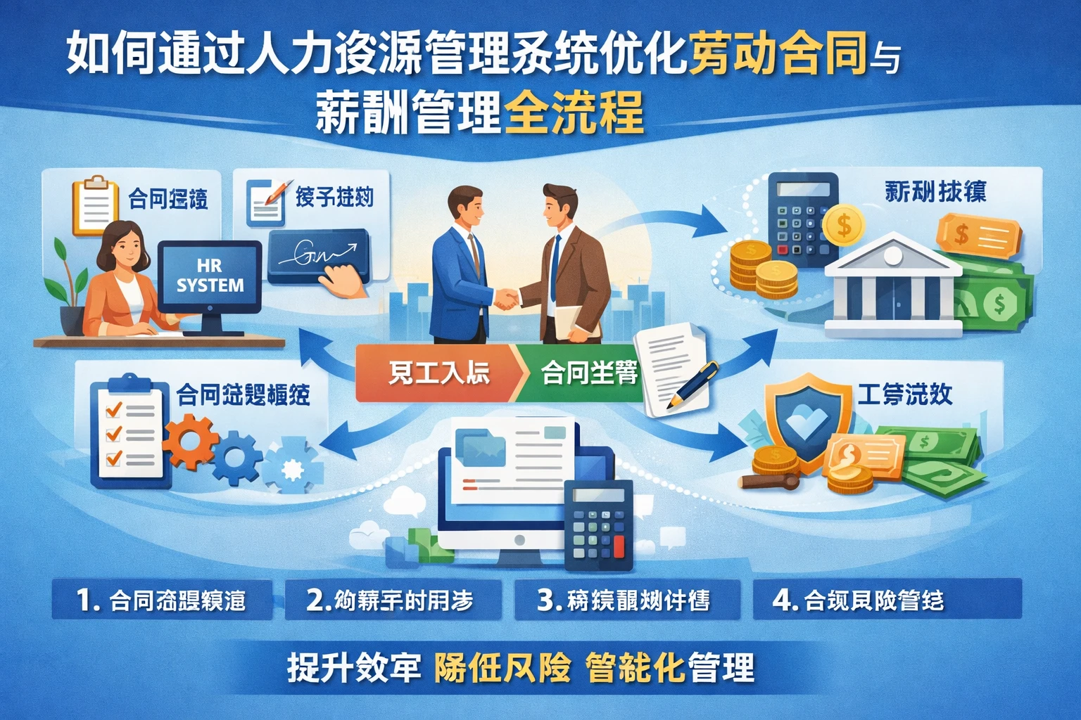 如何通过人力资源管理系统优化劳动合同与薪酬管理全流程