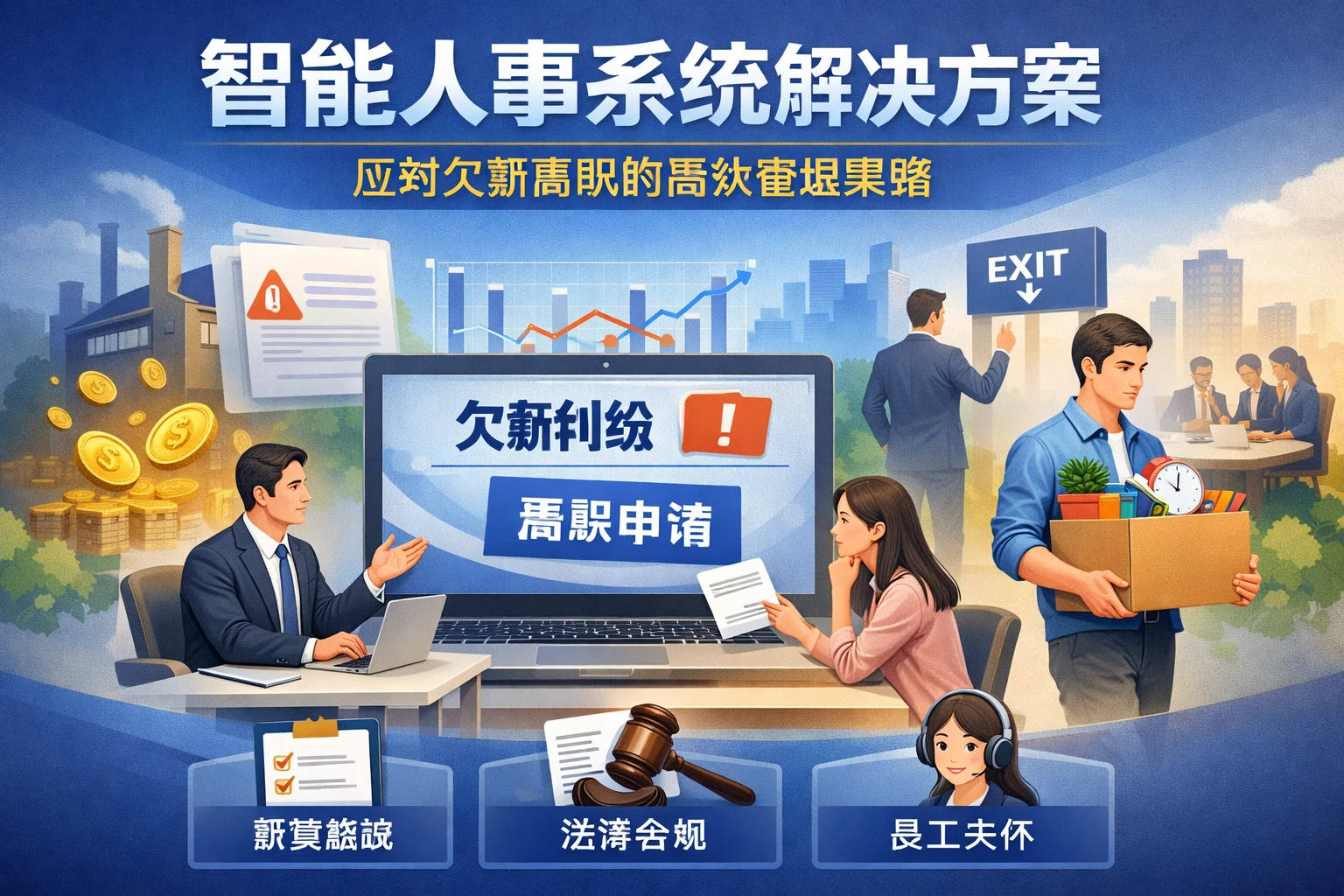智能人事系统解决方案:应对欠薪离职的高效管理策略