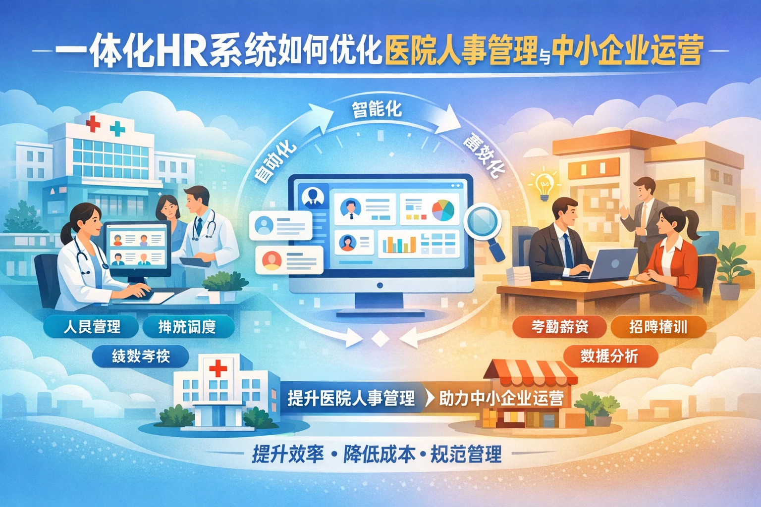 一体化HR系统如何优化医院人事管理与中小企业运营