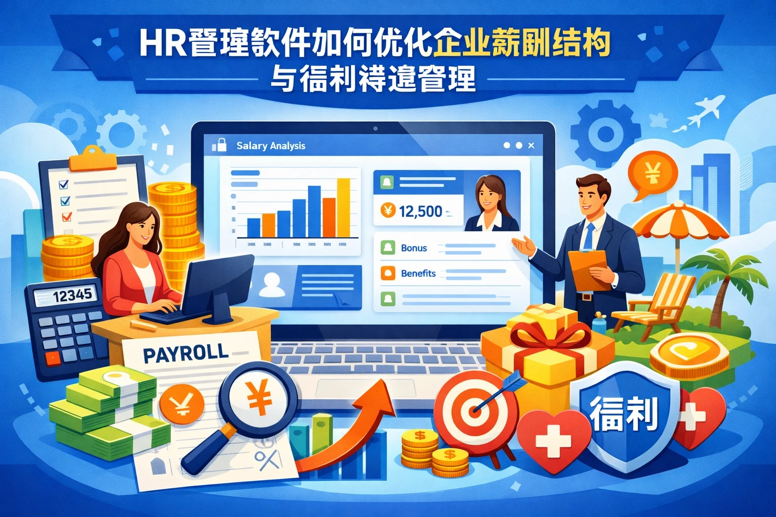 HR管理软件如何优化企业薪酬结构与福利待遇管理