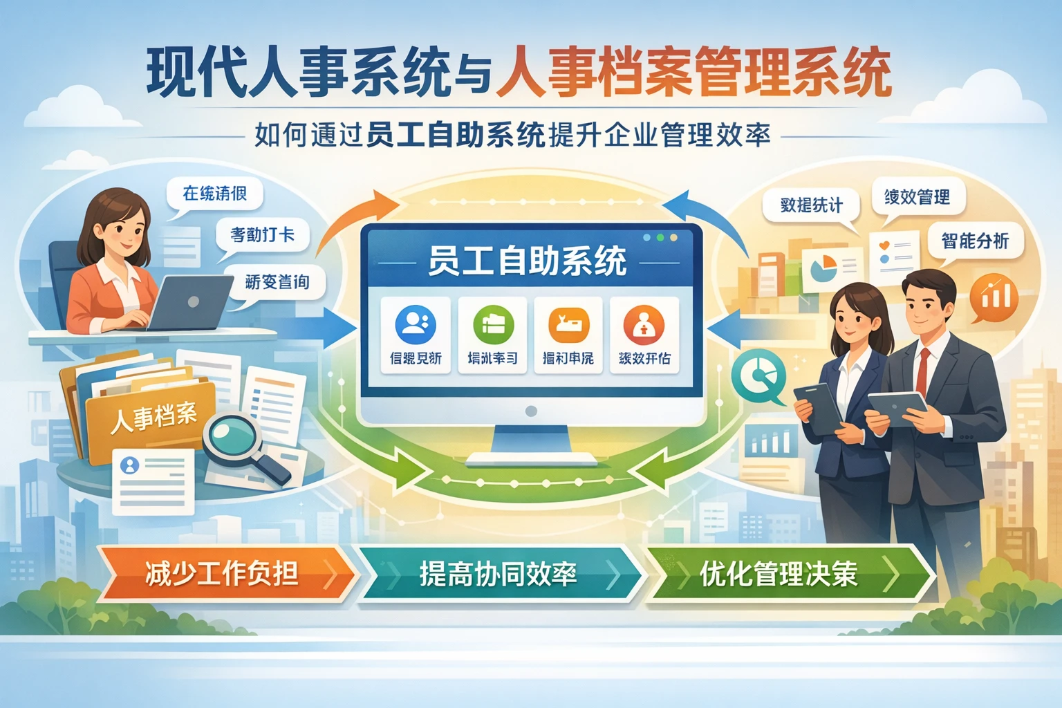 现代人事系统与人事档案管理系统如何通过员工自助系统提升企业管理效率