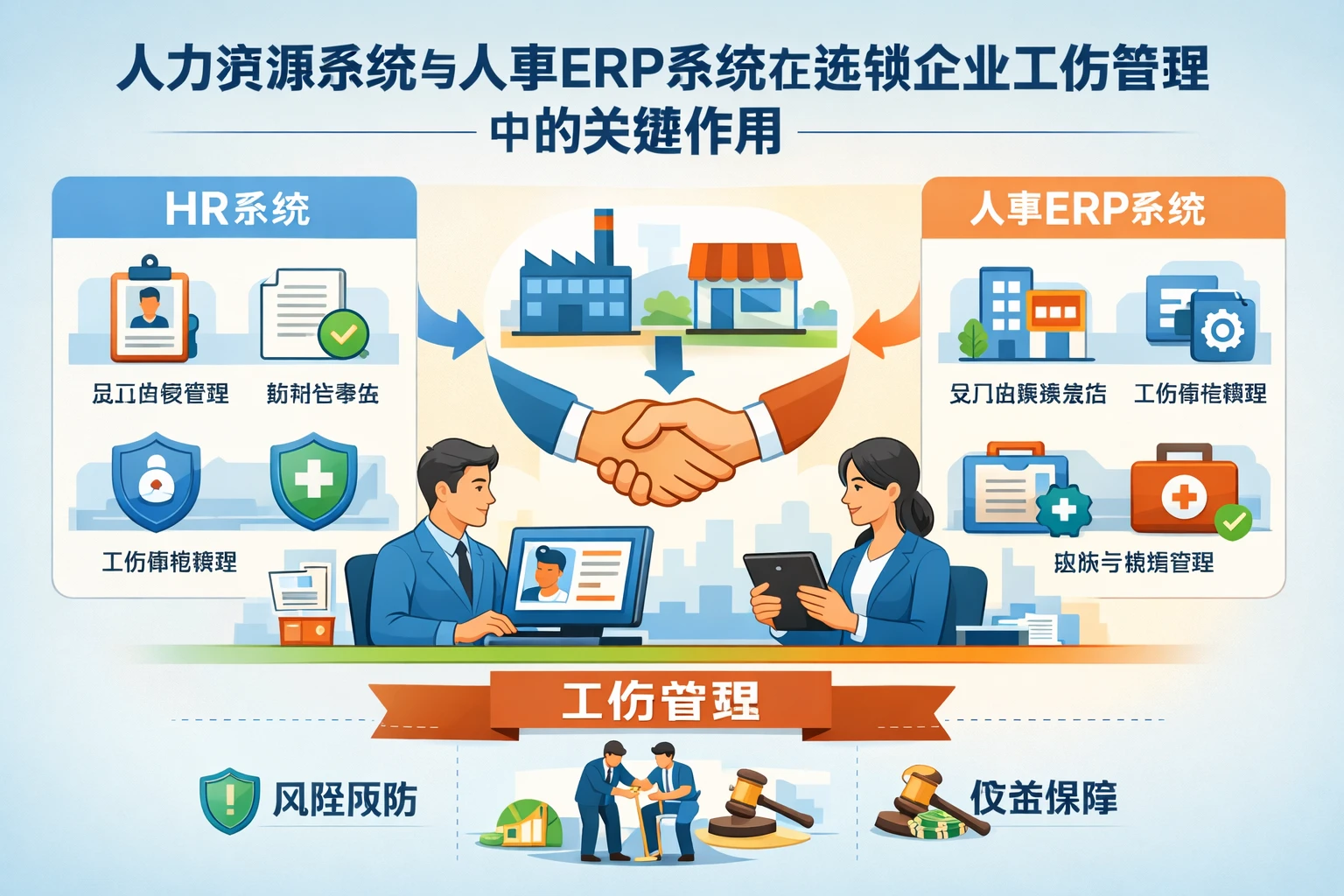 人力资源系统与人事ERP系统在连锁企业工伤管理中的关键作用