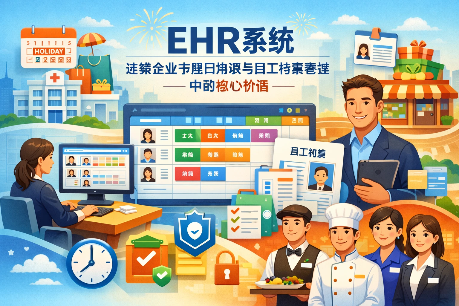 EHR系统在连锁企业节假日排班与员工档案管理中的核心价值