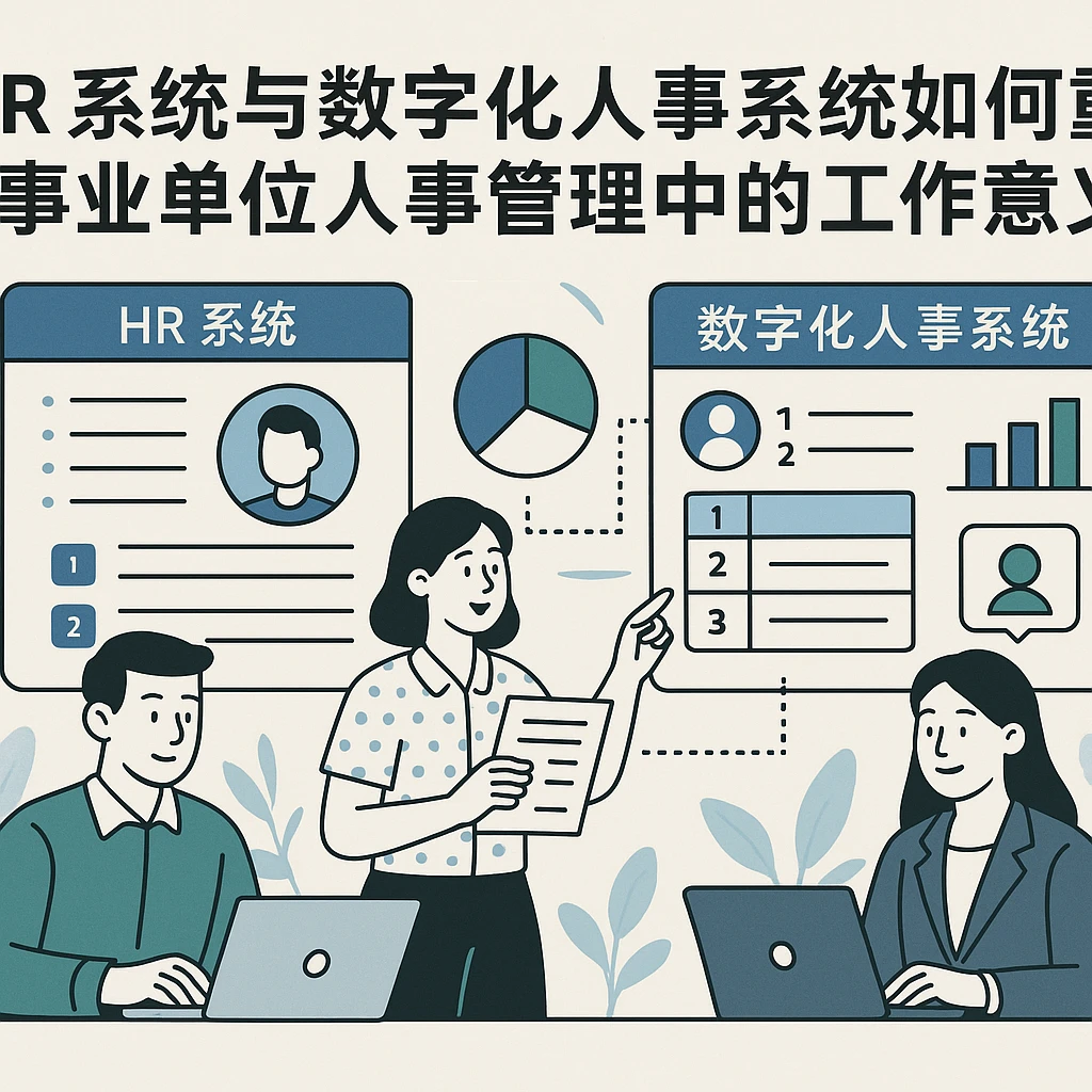 HR系统与数字化人事系统如何重塑事业单位人事管理中的工作意义
