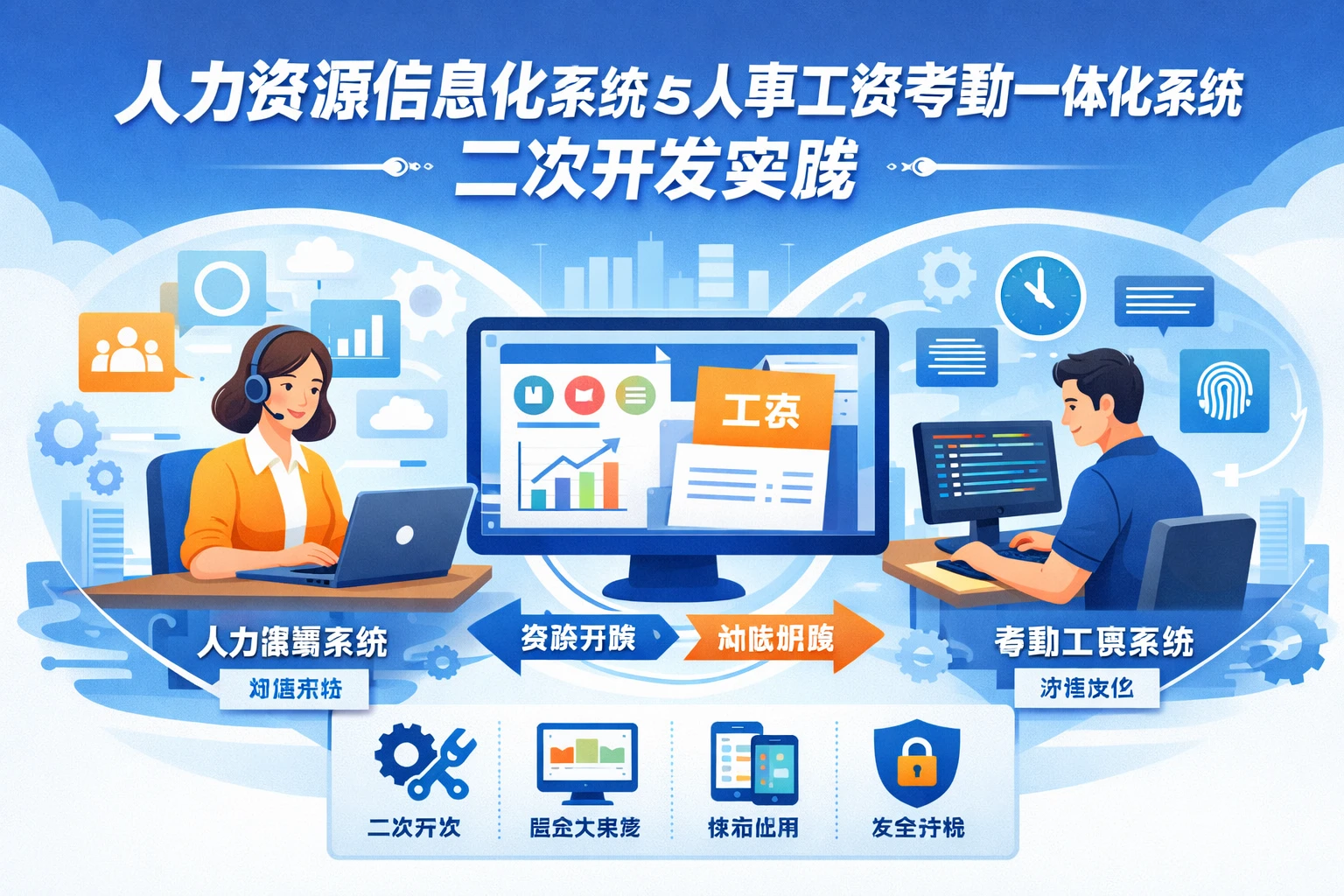 人力资源信息化系统与人事工资考勤一体化系统的二次开发实践