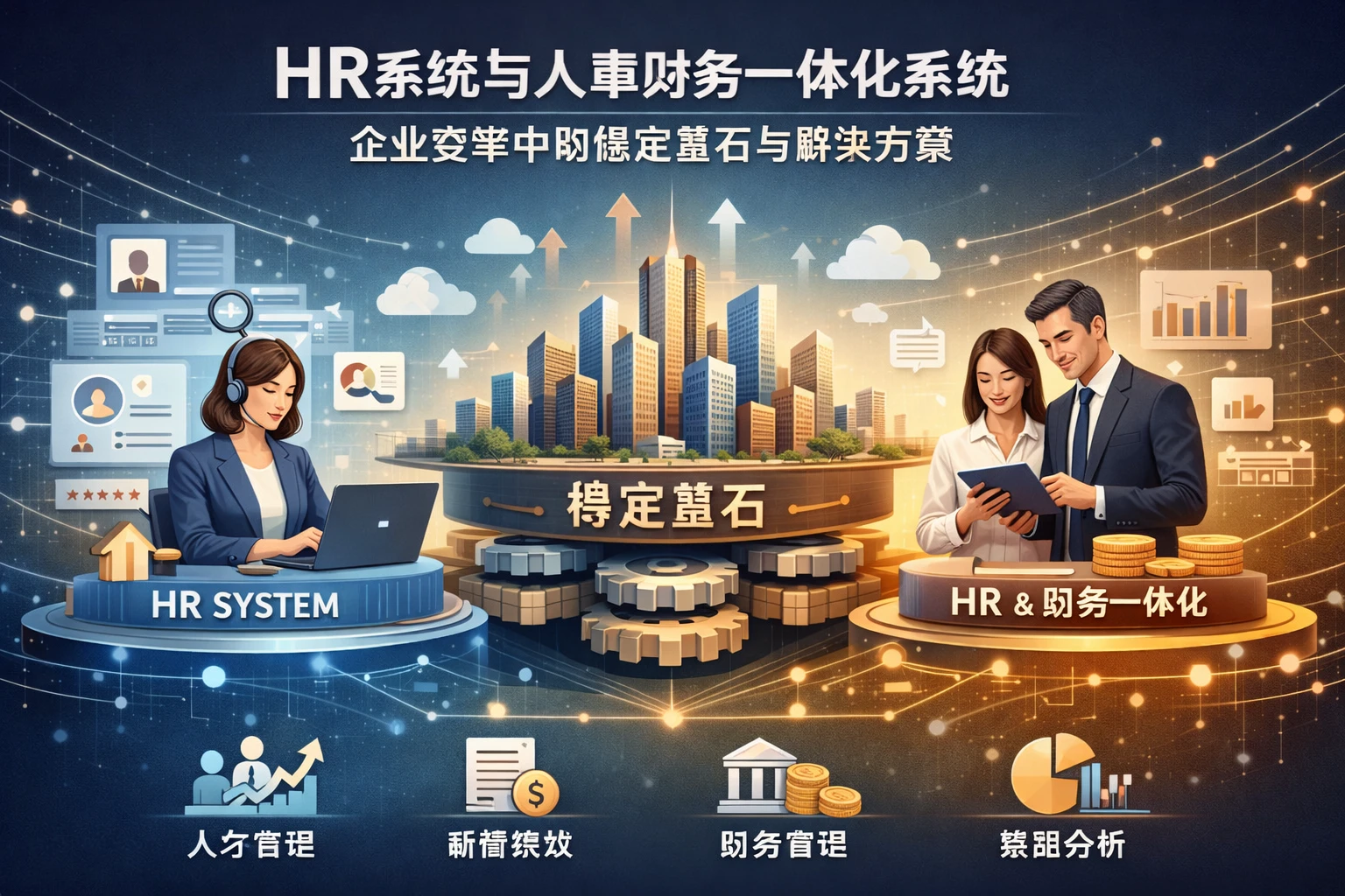 HR系统与人事财务一体化系统：企业变革中的稳定基石与解决方案