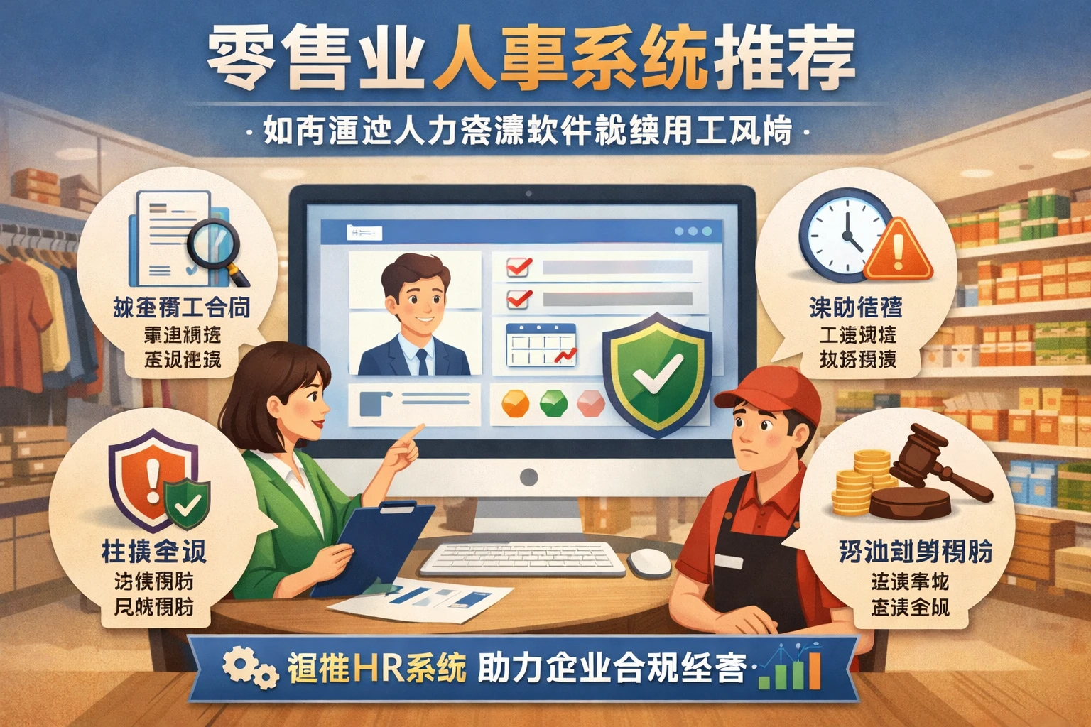 零售业人事系统推荐：如何通过人力资源软件规避用工风险