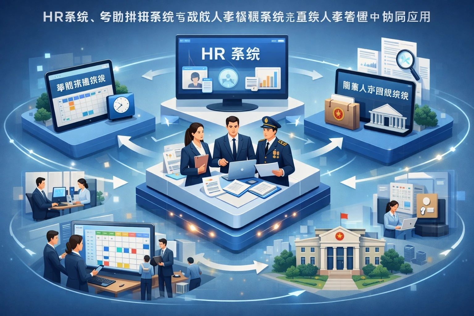 HR系统、考勤排班系统与政府人事管理系统在复杂人事管理中的协同应用