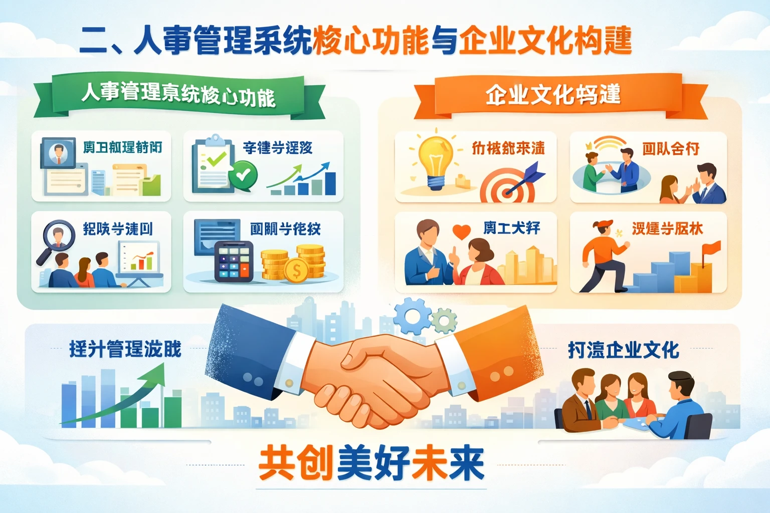 二、人事管理系统核心功能与企业文化构建