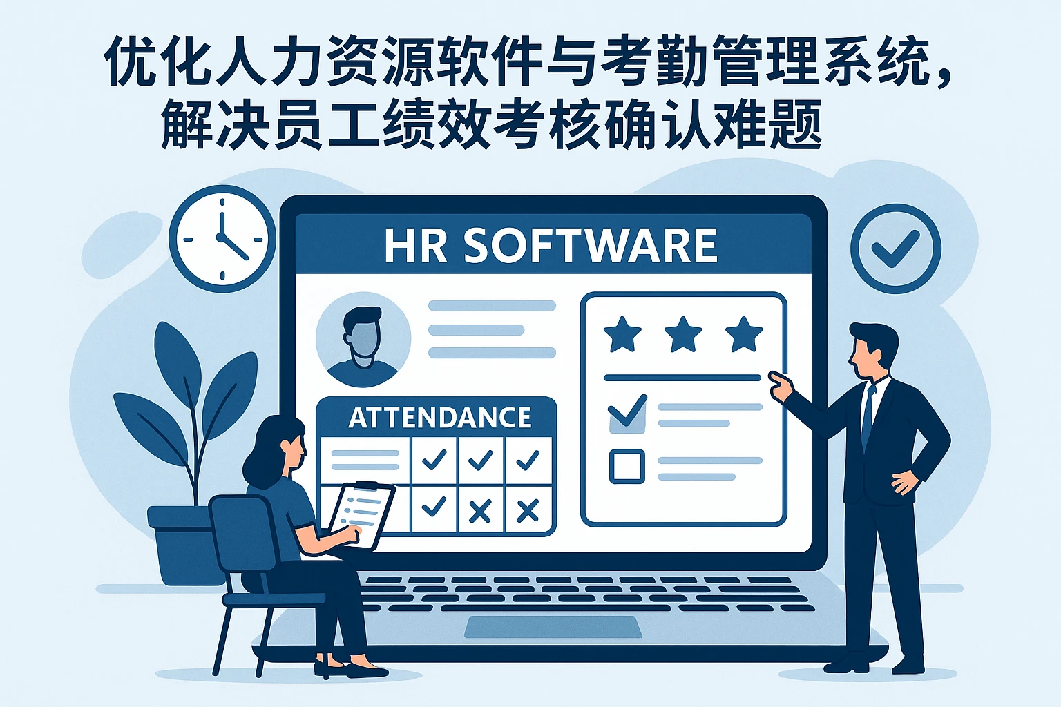 优化人力资源软件与考勤管理系统，解决员工绩效考核确认难题
