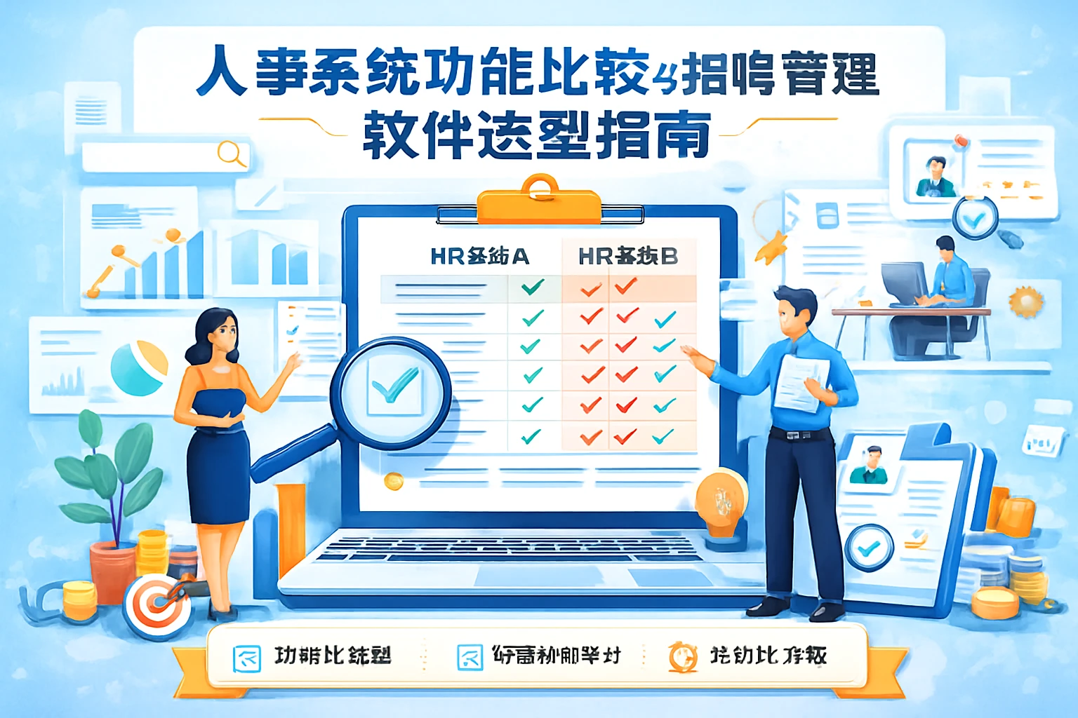 人事系统功能比较与招聘管理软件选型指南