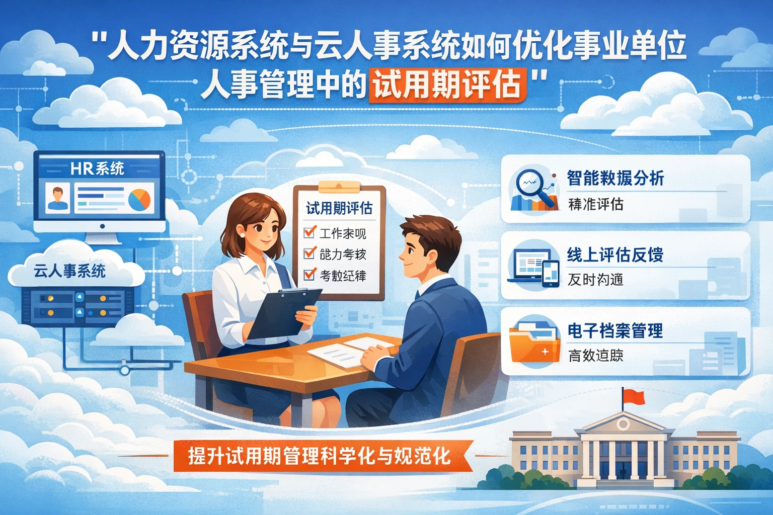 人力资源系统与云人事系统如何优化事业单位人事管理中的试用期评估