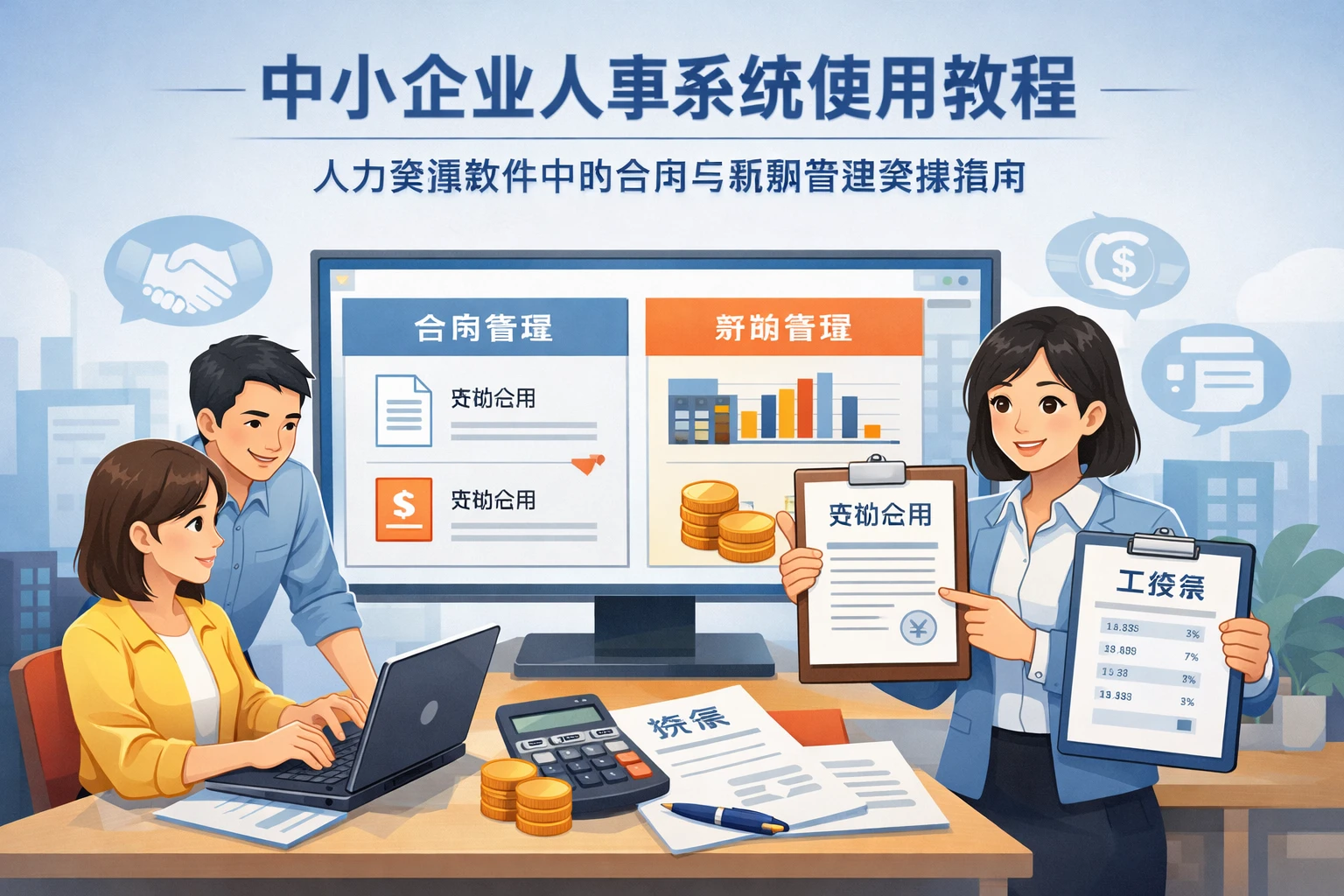 中小企业人事系统使用教程：人力资源软件中的合同与薪酬管理实操指南