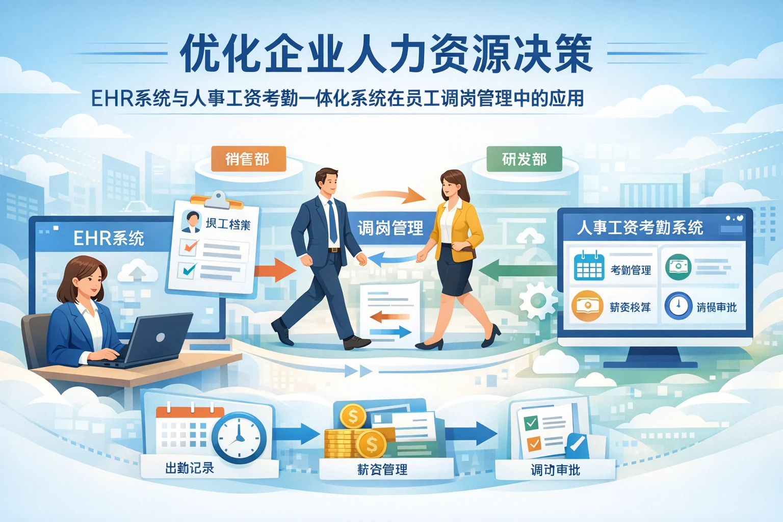 优化企业人力资源决策:ehr系统与人事工资考勤一体化系统在员工调岗管理中的应用