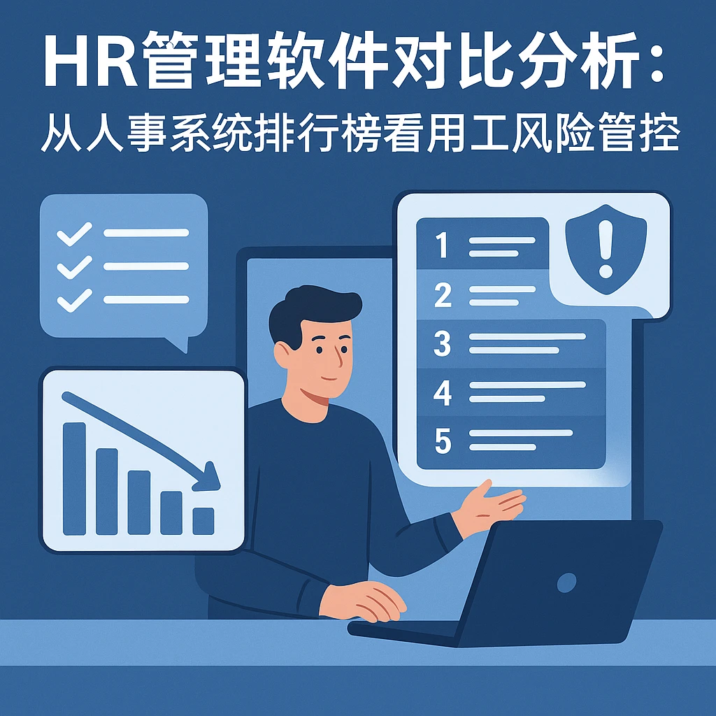 HR管理软件对比分析:从人事系统排行榜看用工风险管控
