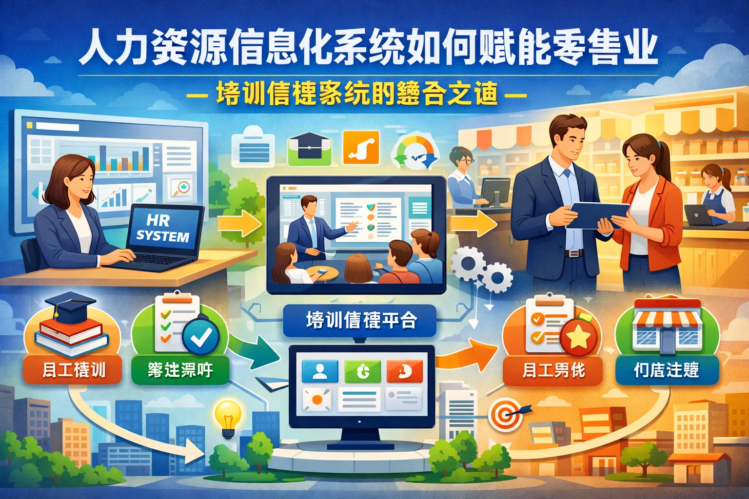 人力资源信息化系统如何赋能零售业:培训管理系统的整合之道