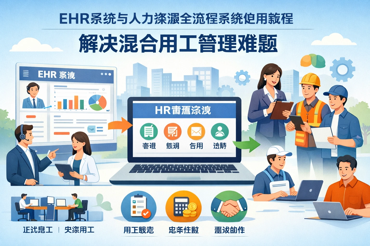 EHR系统与人力资源全流程系统使用教程：解决混合用工管理难题