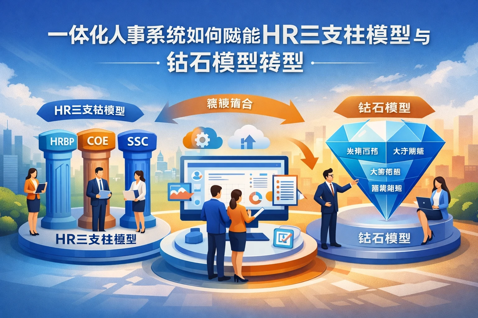 一体化人事系统如何赋能HR三支柱模型与钻石模型转型