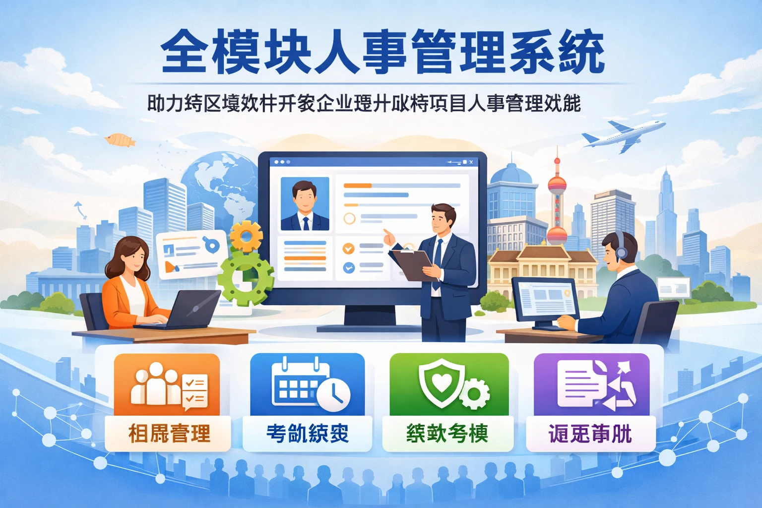 全模块人事管理系统：助力跨区域软件开发企业提升政府项目人事管理效能