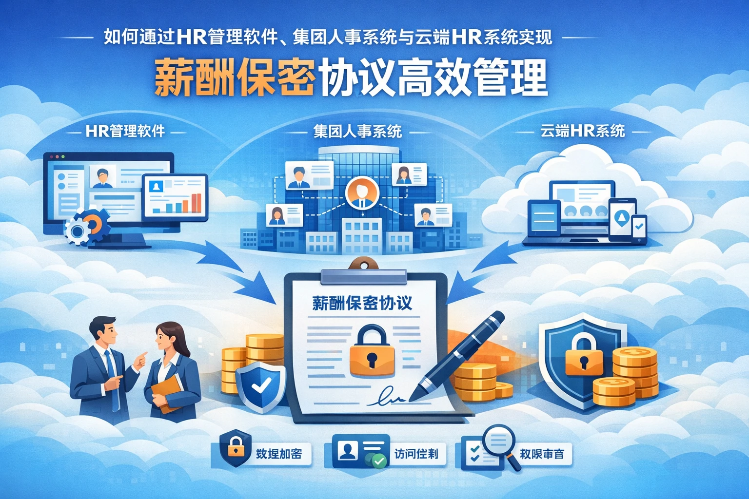 如何通过HR管理软件、集团人事系统与云端HR系统实现薪酬保密协议高效管理