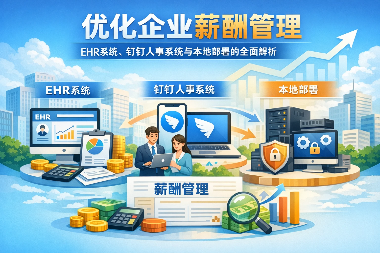 优化企业薪酬管理：EHR系统、钉钉人事系统与本地部署的全面解析