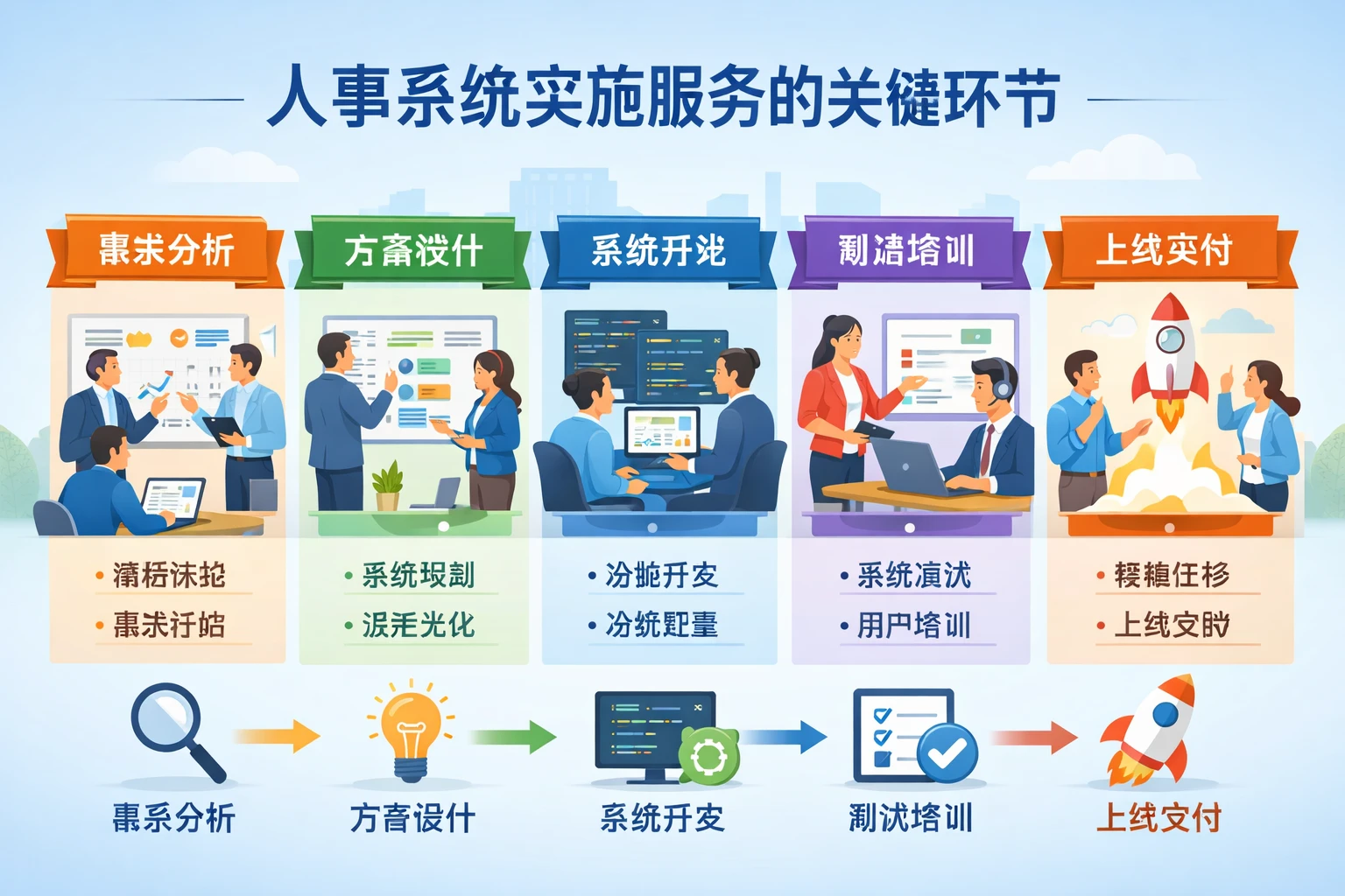 人事系统实施服务的关键环节