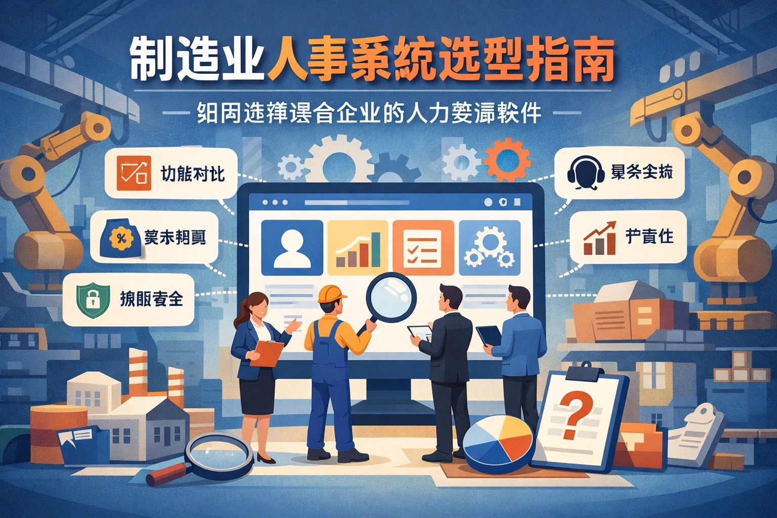制造业人事系统选型指南：如何选择适合企业的人力资源软件