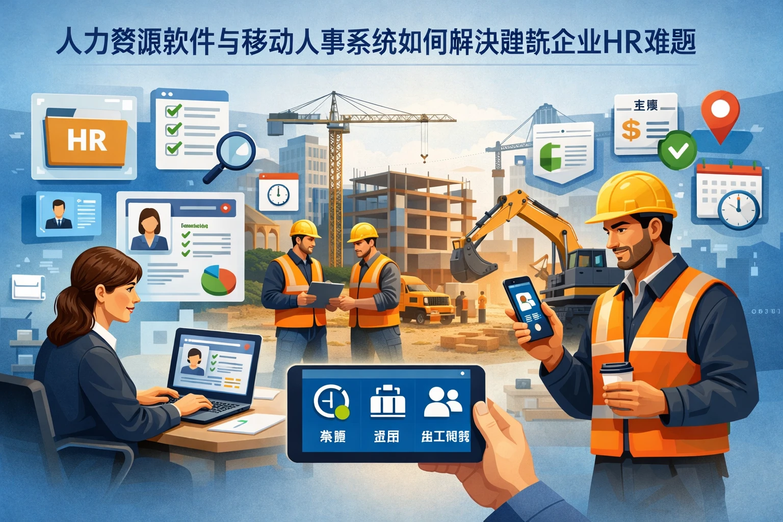 人力资源软件与移动人事系统如何解决建筑企业***程序难题