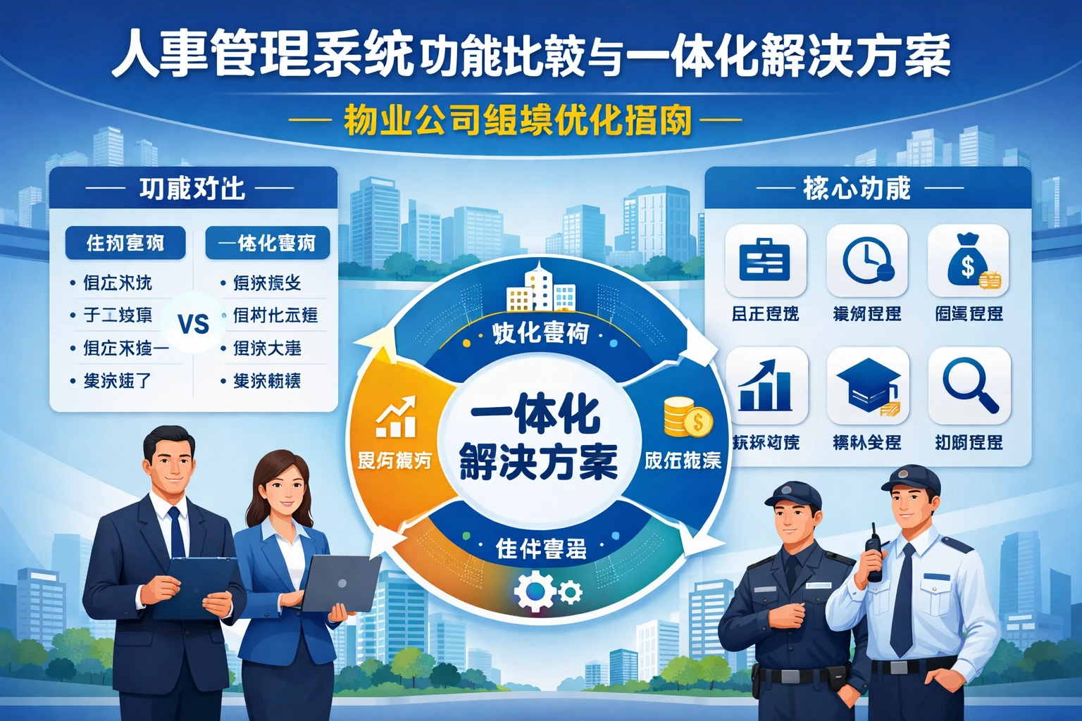人事管理系统功能比较与一体化解决方案：物业公司组织优化指南