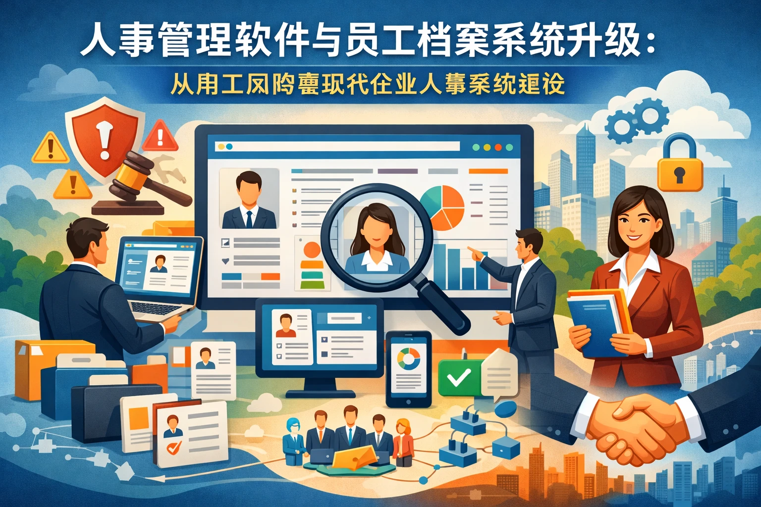 人事管理软件与员工档案系统升级：从用工风险看现代企业人事系统建设