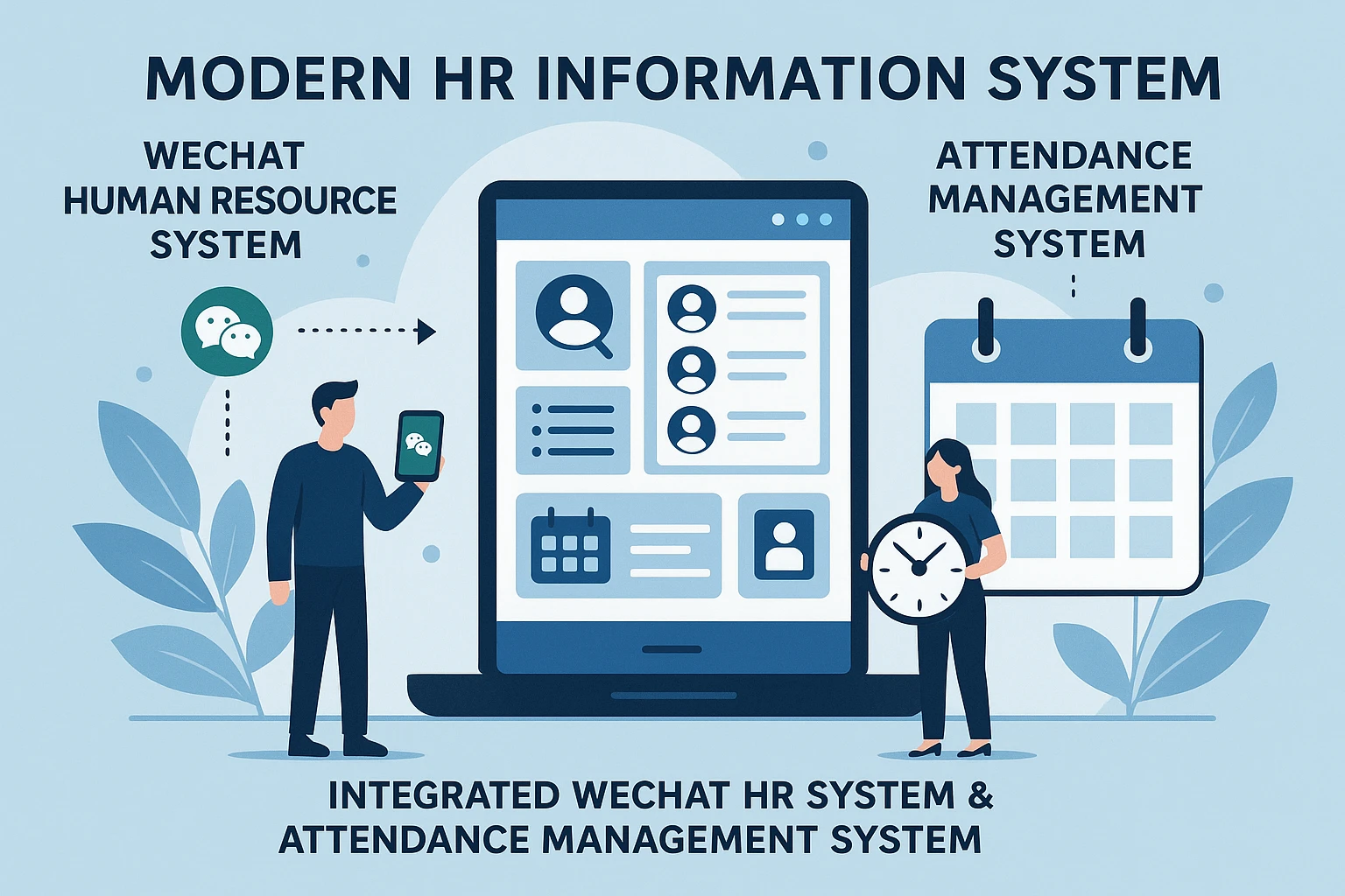 现代企业人力资源信息化系统:整合微信人事系统与考勤管理系统的全面解决方案