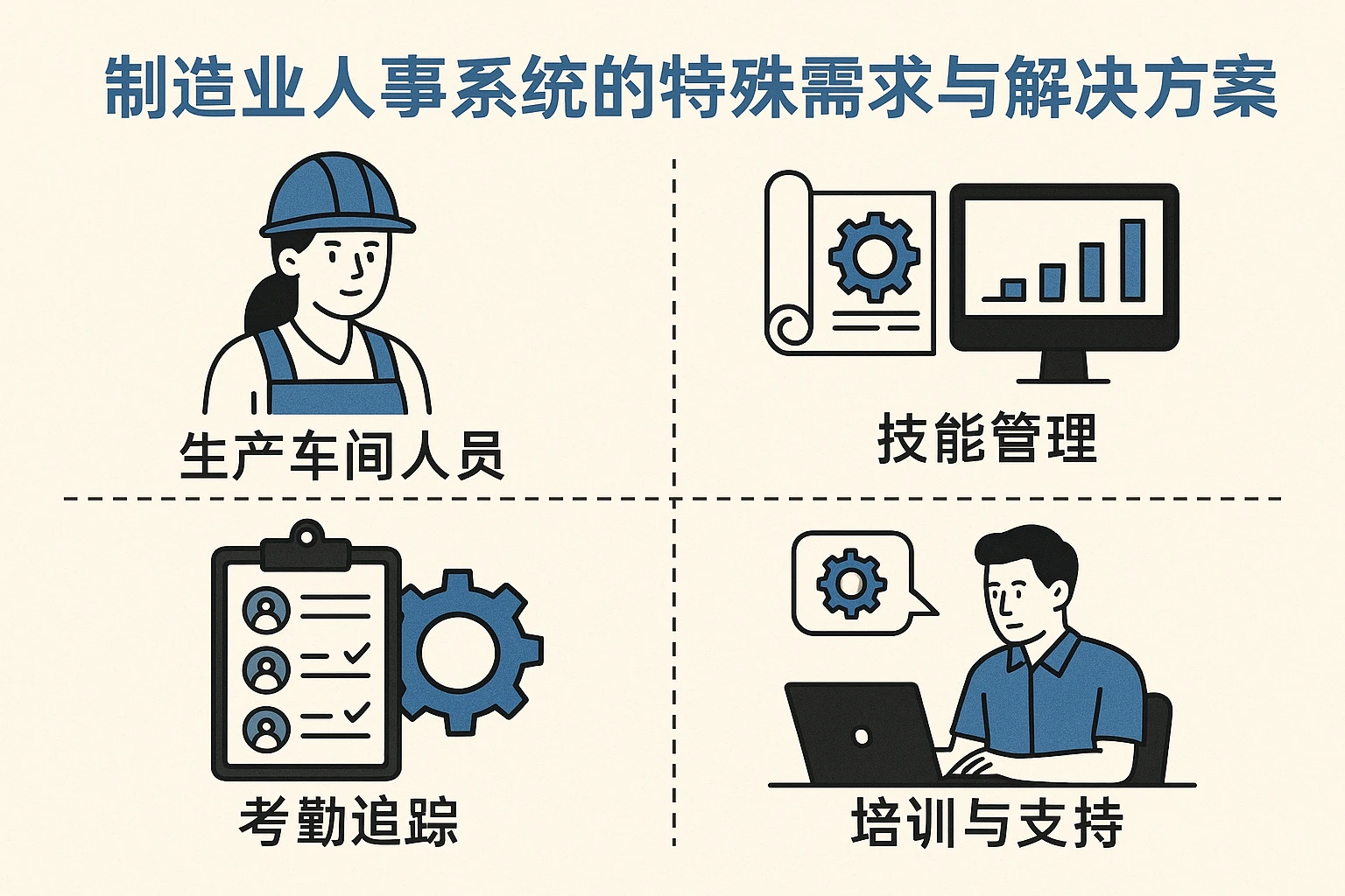 制造业人事系统的特殊需求与解决方案