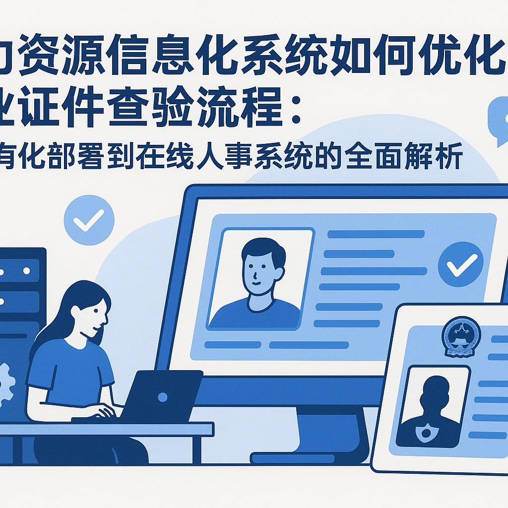 人力资源信息化系统如何优化企业证件查验流程：从私有化部署到在线人事系统的全面解析