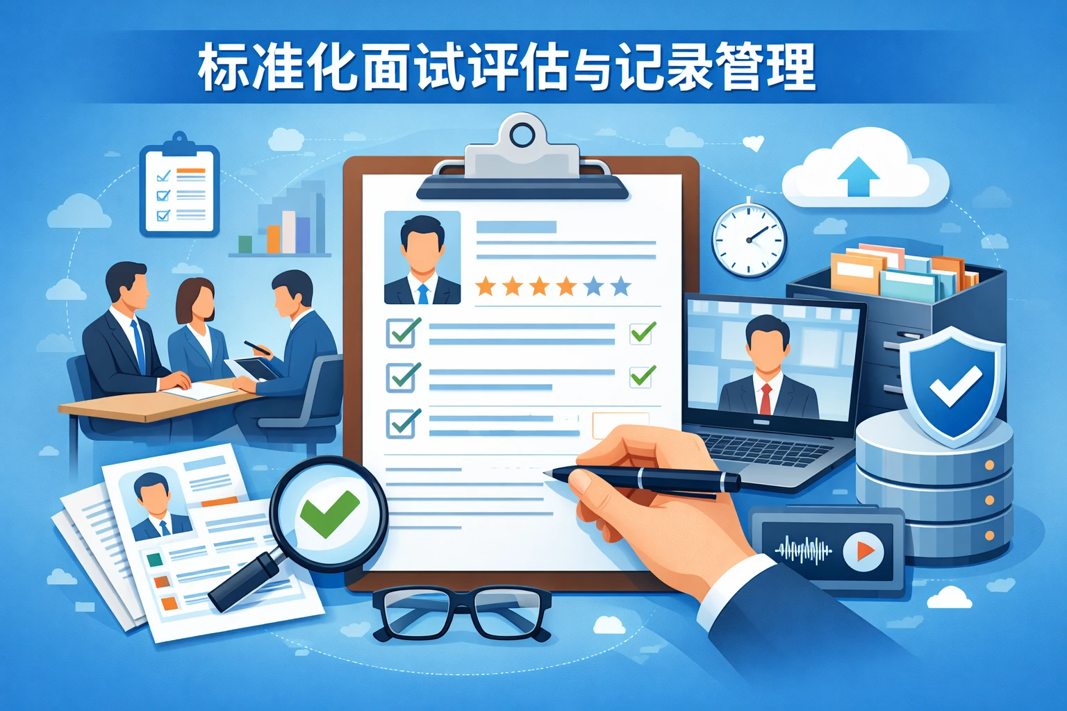 标准化面试评估与记录管理