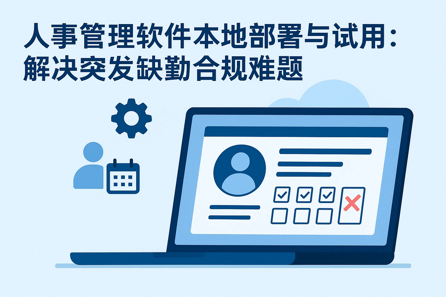 人事管理软件本地部署与试用:解决突发缺勤合规难题