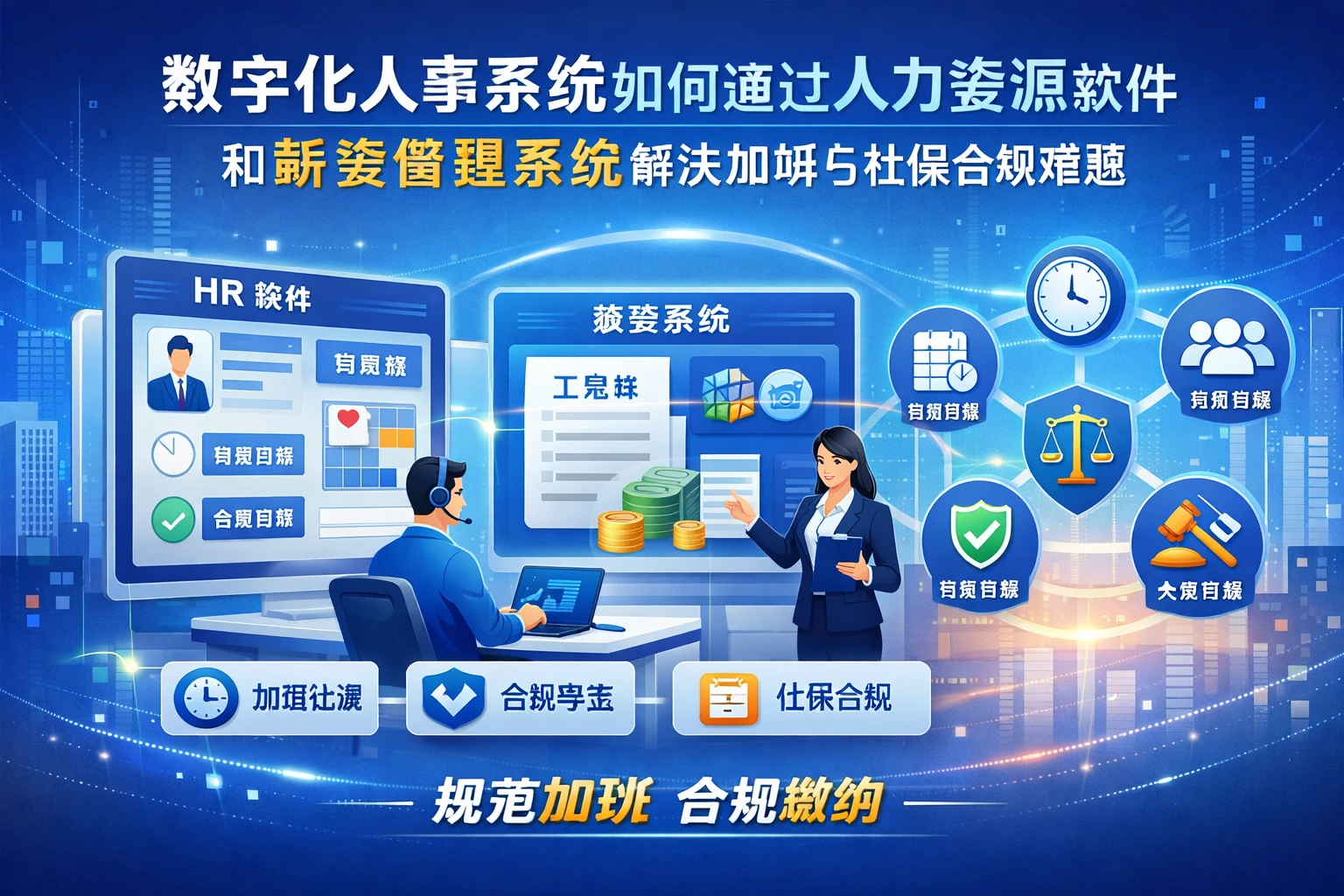 数字化人事系统如何通过人力资源软件和薪资管理系统解决加班与社保合规难题