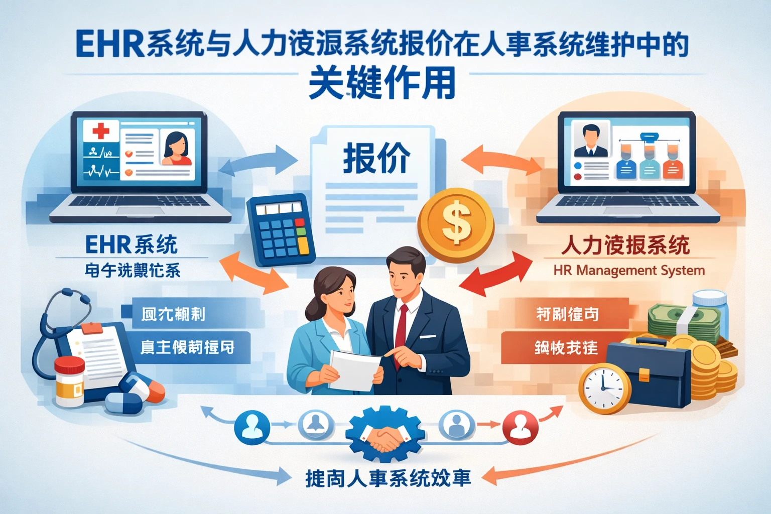 EHR系统与人力资源系统报价在人事系统维护中的关键作用