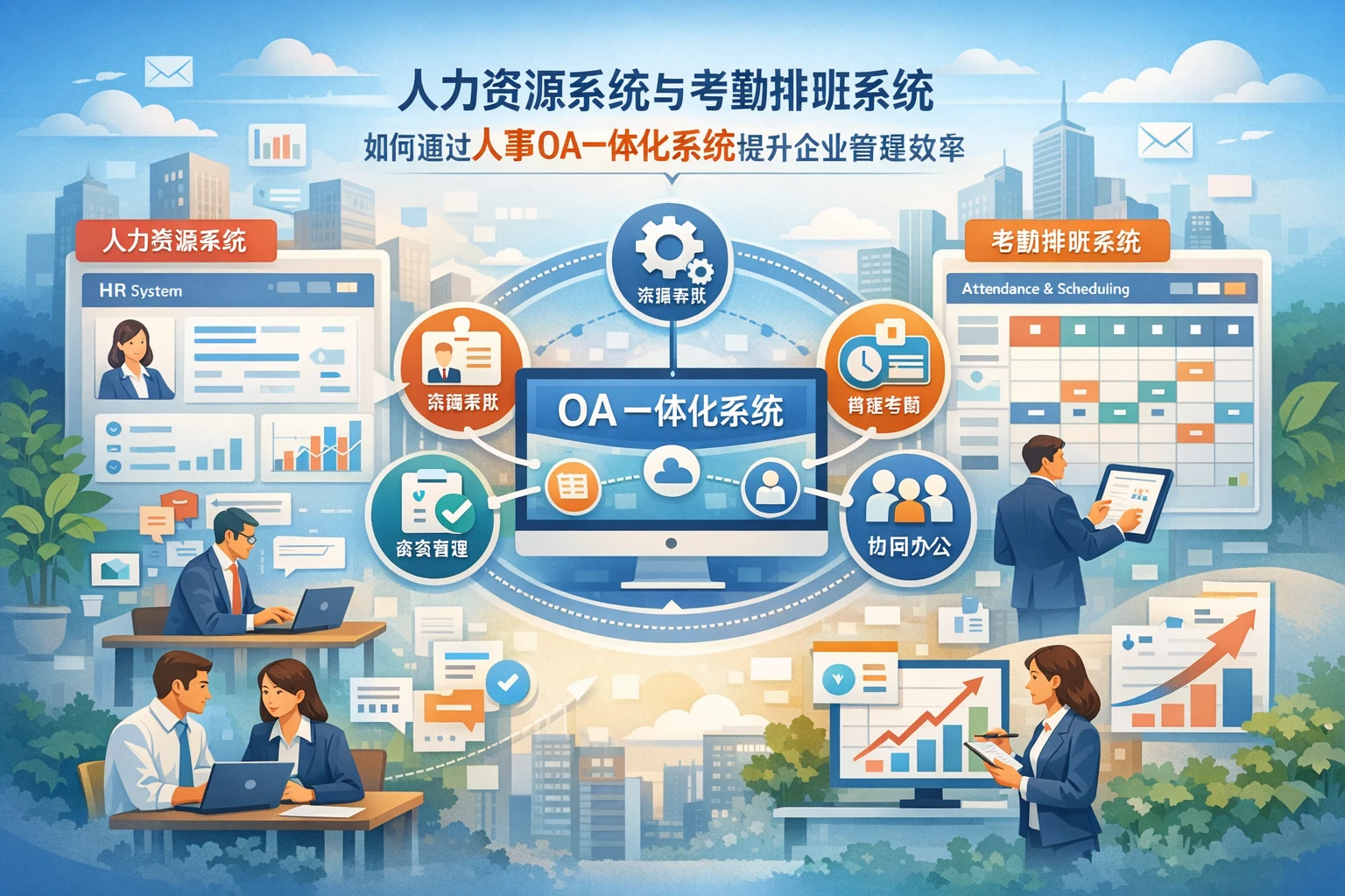 人力资源系统与考勤排班系统如何通过人事OA一体化系统提升企业管理效率
