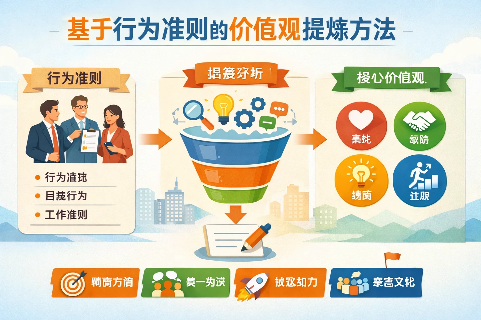 基于行为准则的价值观提炼方法