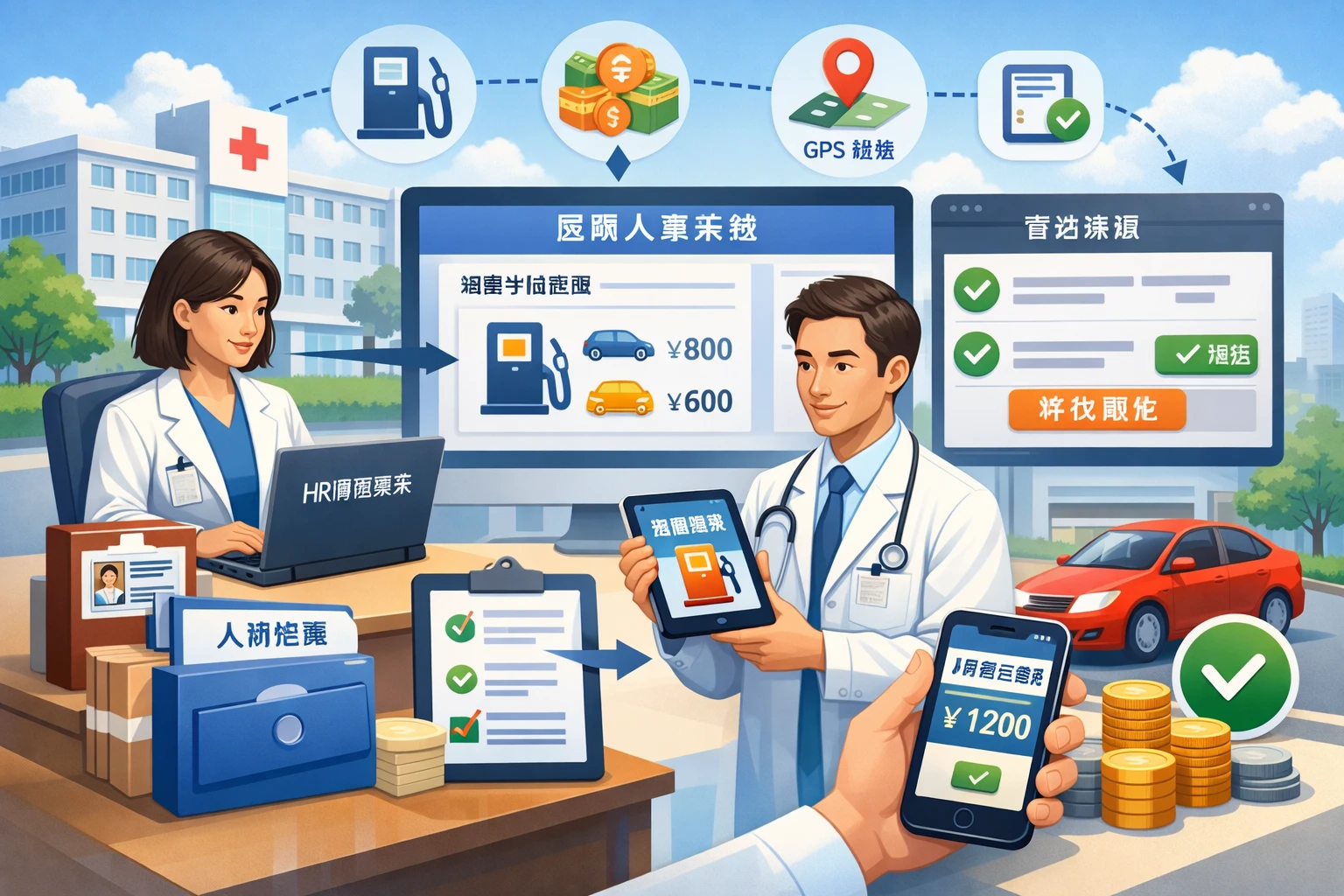 优化HR管理软件与人事档案管理系统：以医院人事系统为例的油费补贴智能化管理