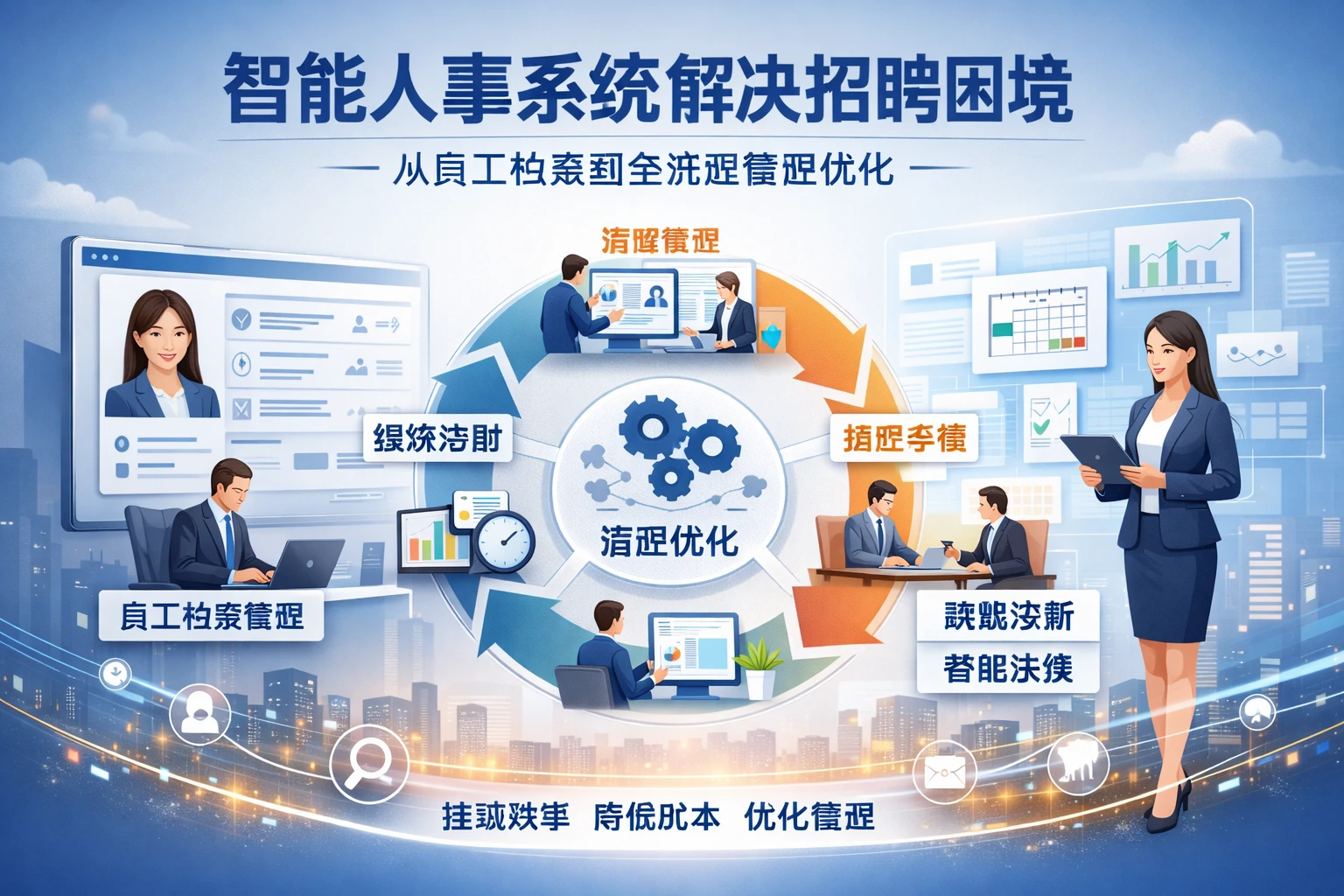 智能人事系统解决招聘困境：从员工档案到全流程管理优化