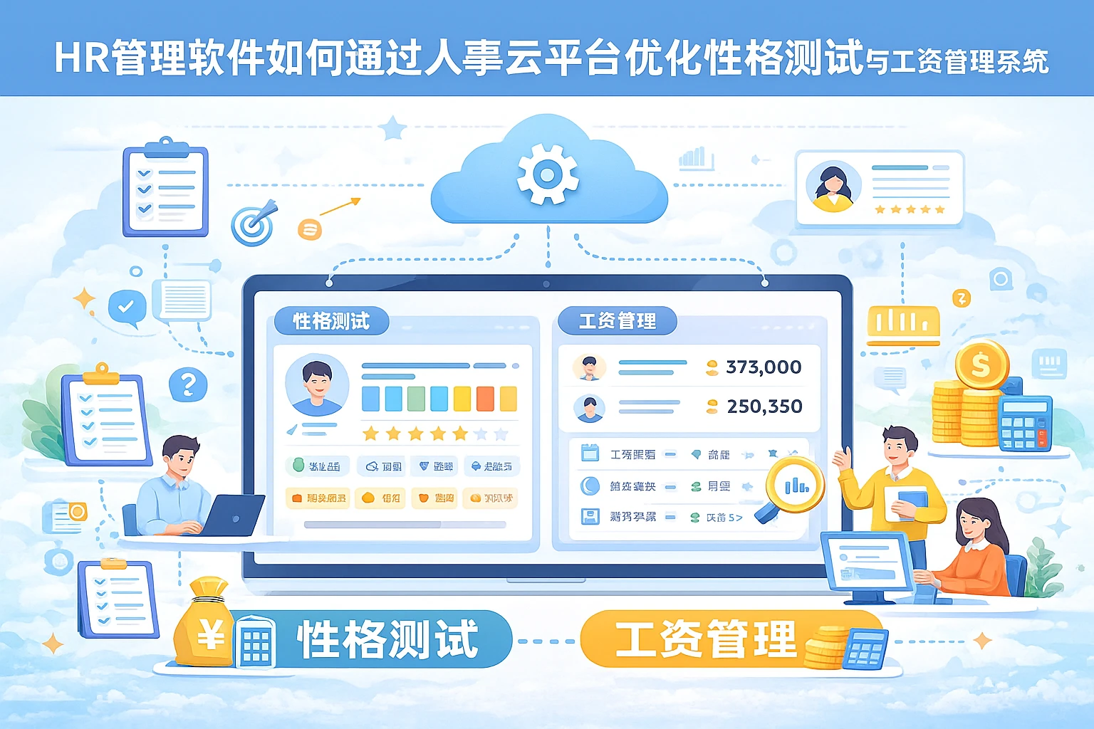 HR管理软件如何通过人事云平台优化性格测试与工资管理系统