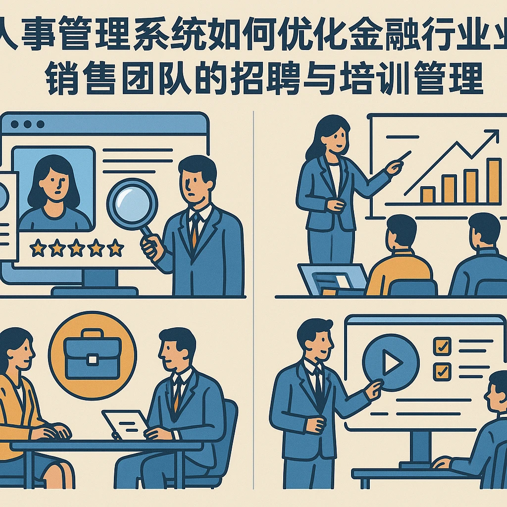 人事管理系统如何优化金融行业销售团队的招聘与培训管理